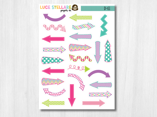 Arrows Planner Stickers / D-61