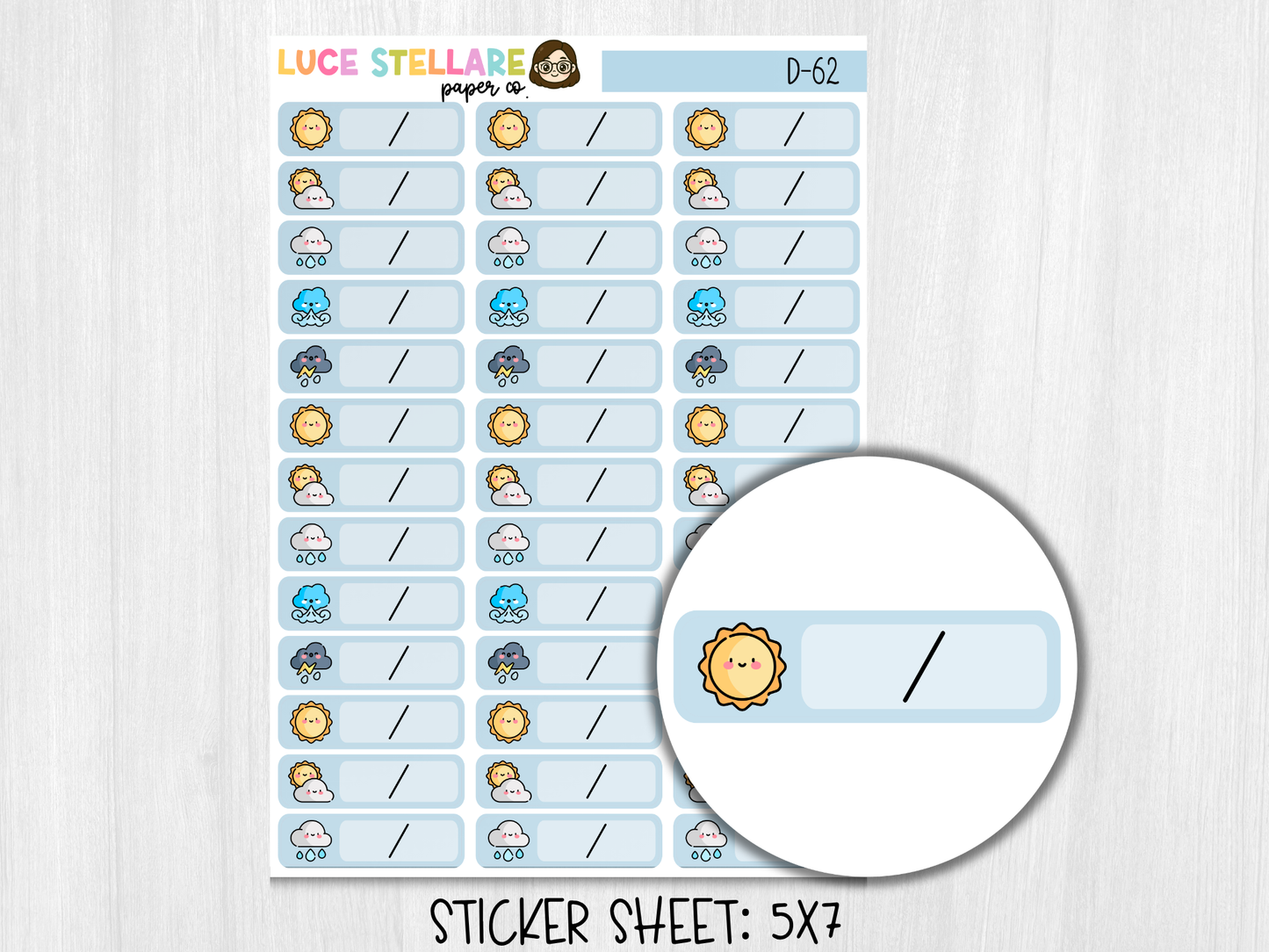 Weather Planner Stickers / D-62