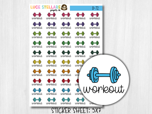 Workout Planner Stickers /D-71
