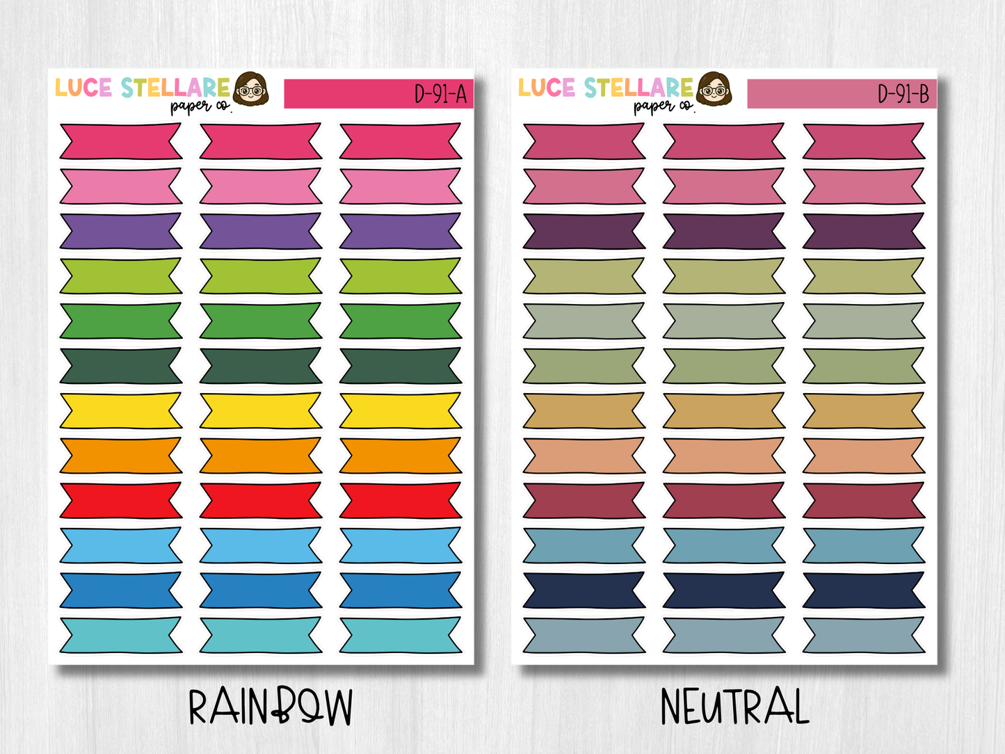 Banner Planner Stickers / D-91