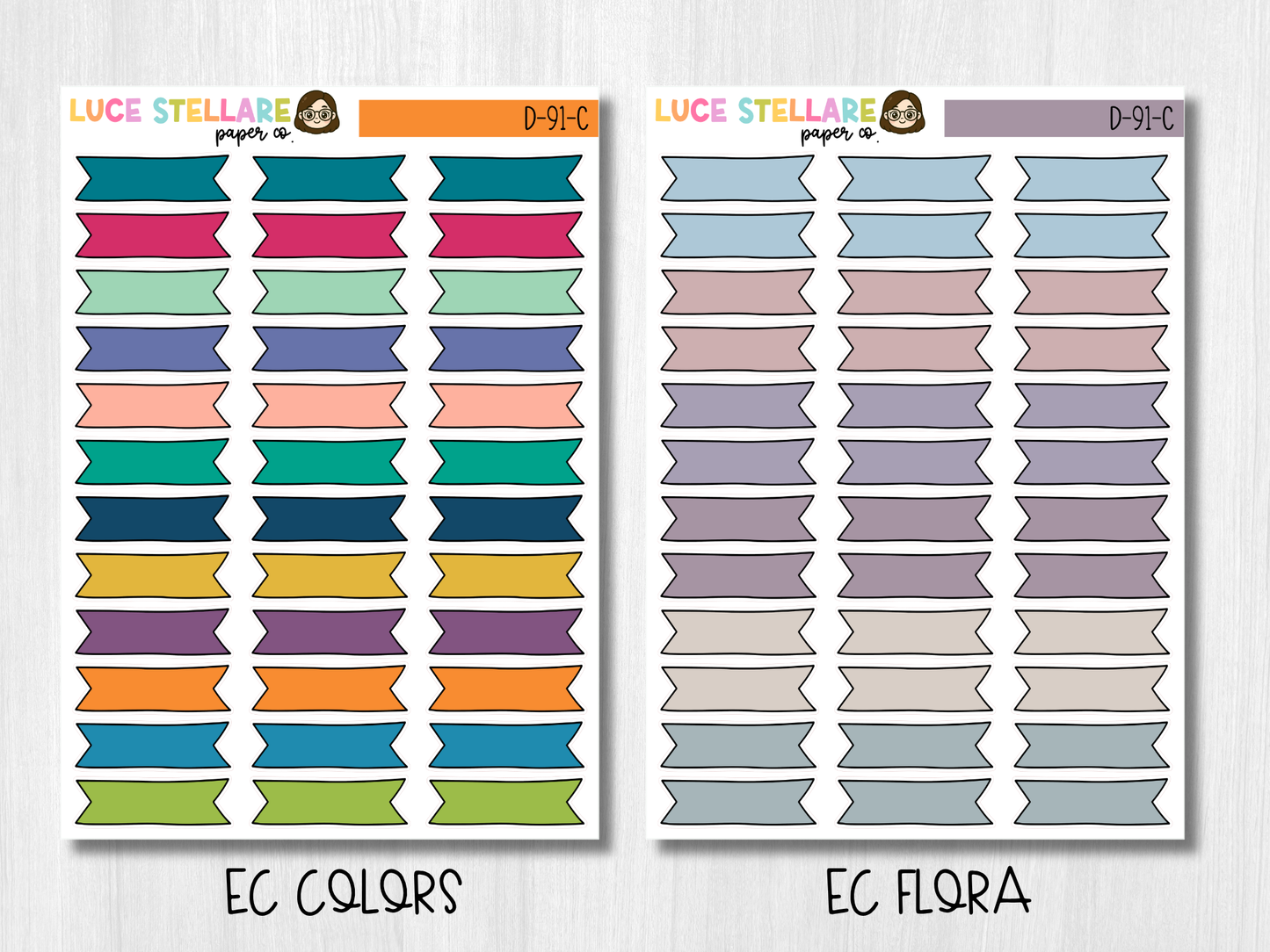 Banner Planner Stickers / D-91