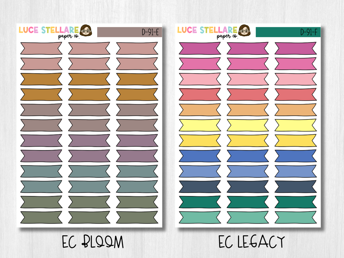 Banner Planner Stickers / D-91