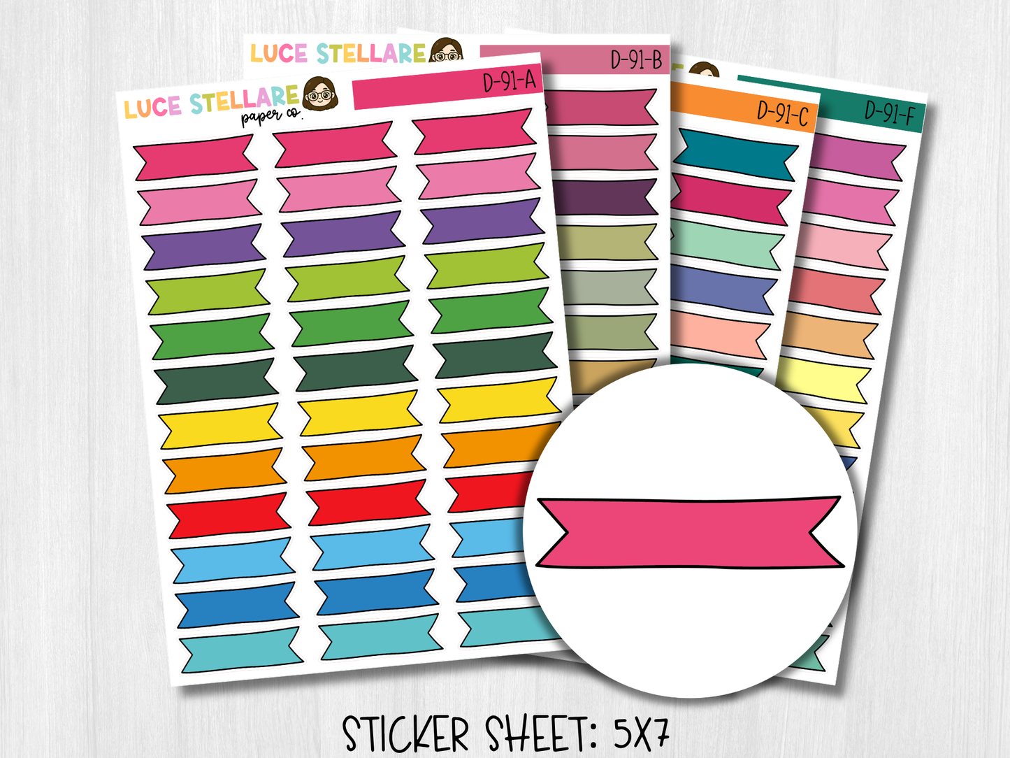 Banner Planner Stickers / D-91