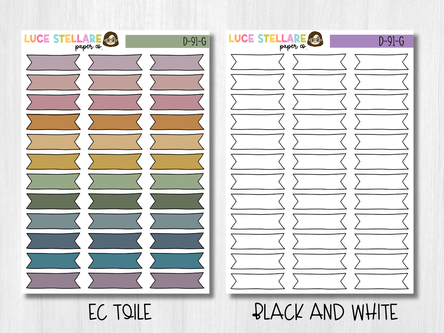 Banner Planner Stickers / D-91