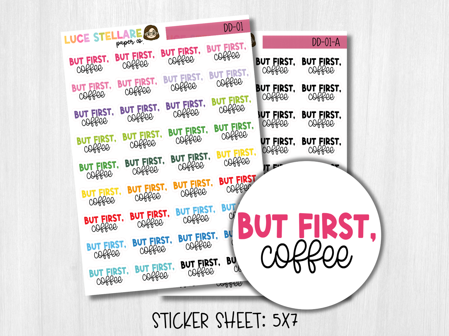 But First, Coffee Planner Stickers / DD-01