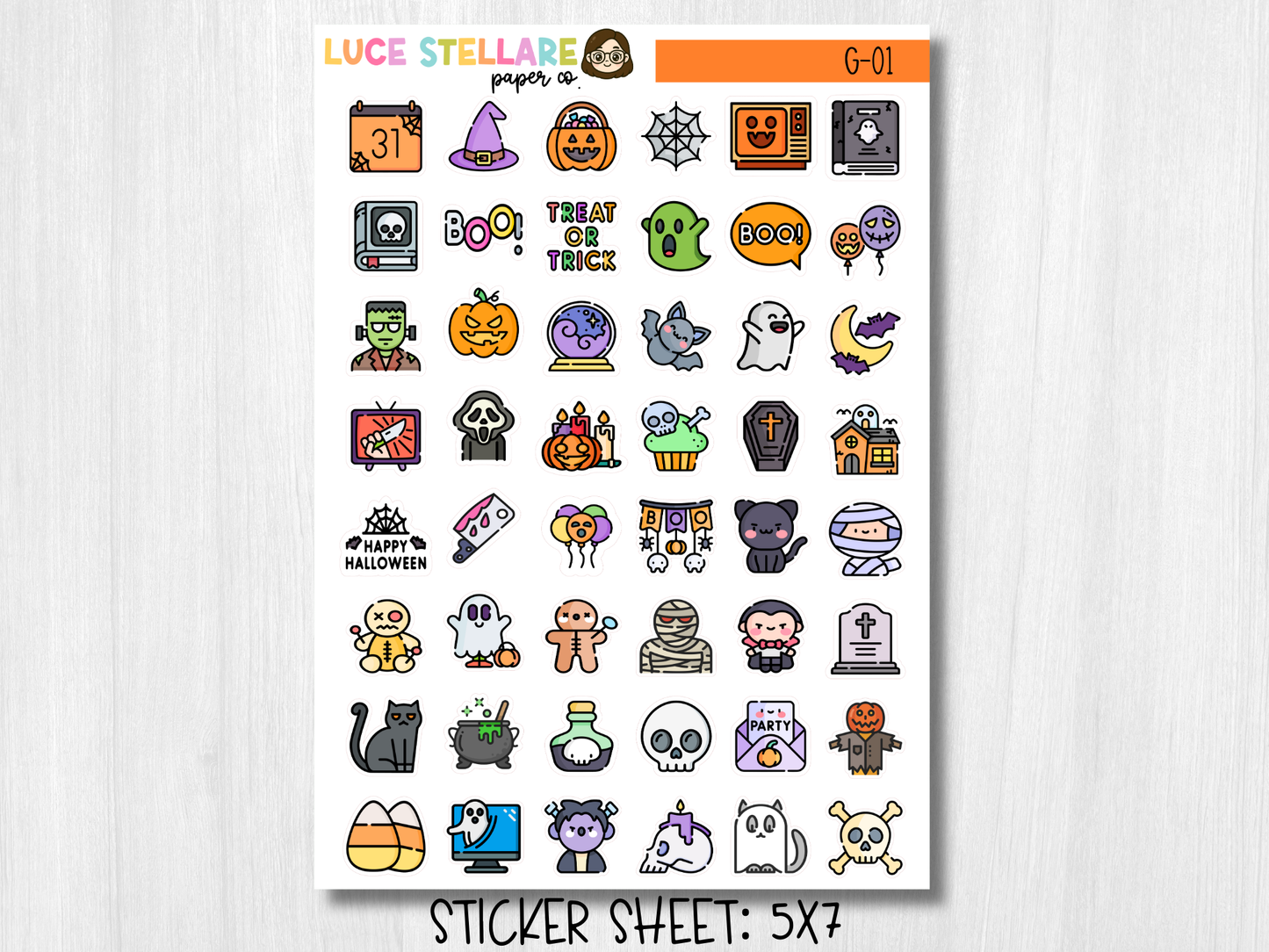 Halloween Deco Stickers  / G-01
