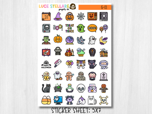 Halloween Deco Stickers  / G-01