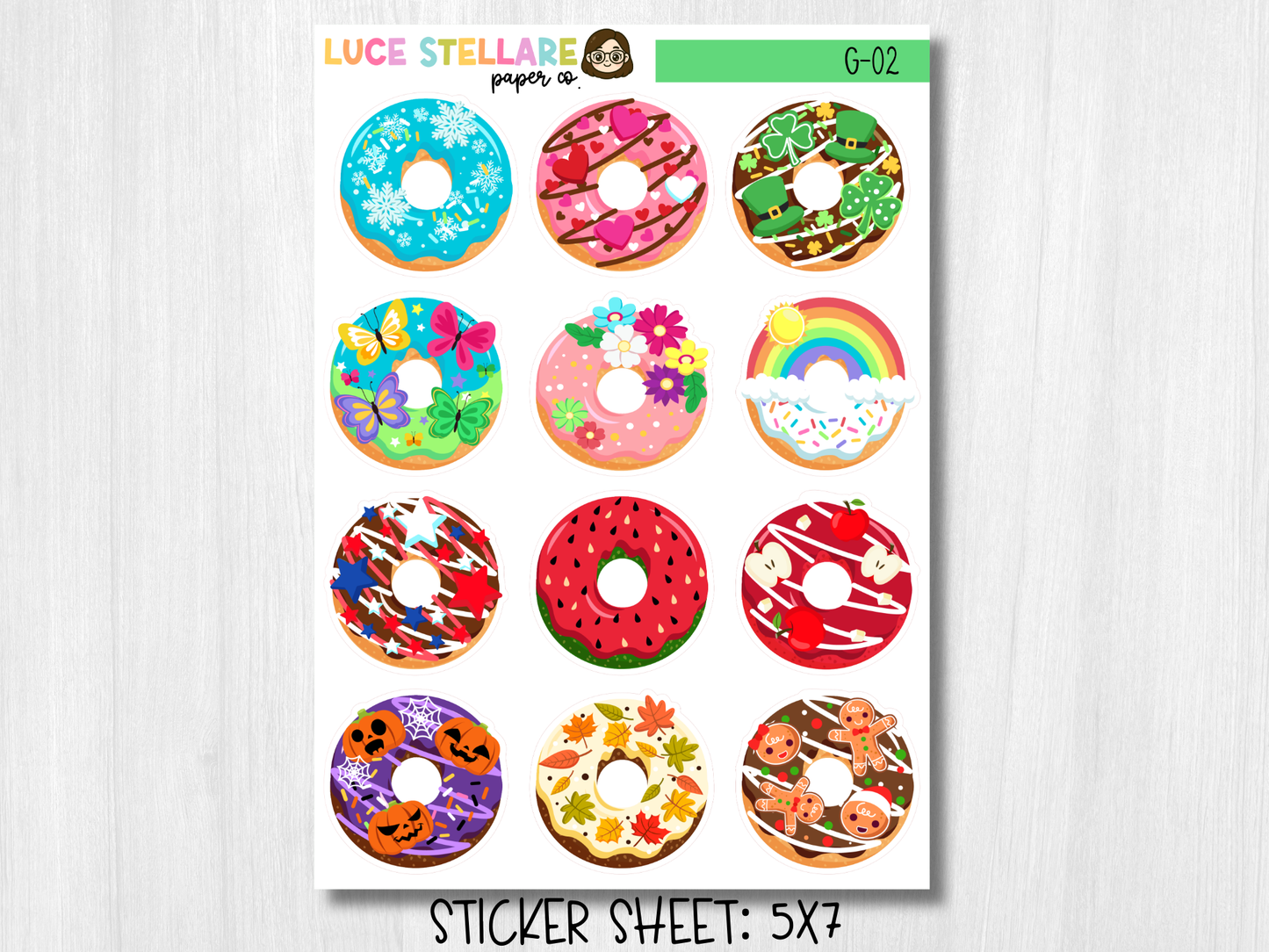 Donuts Deco Planner Stickers / G-02
