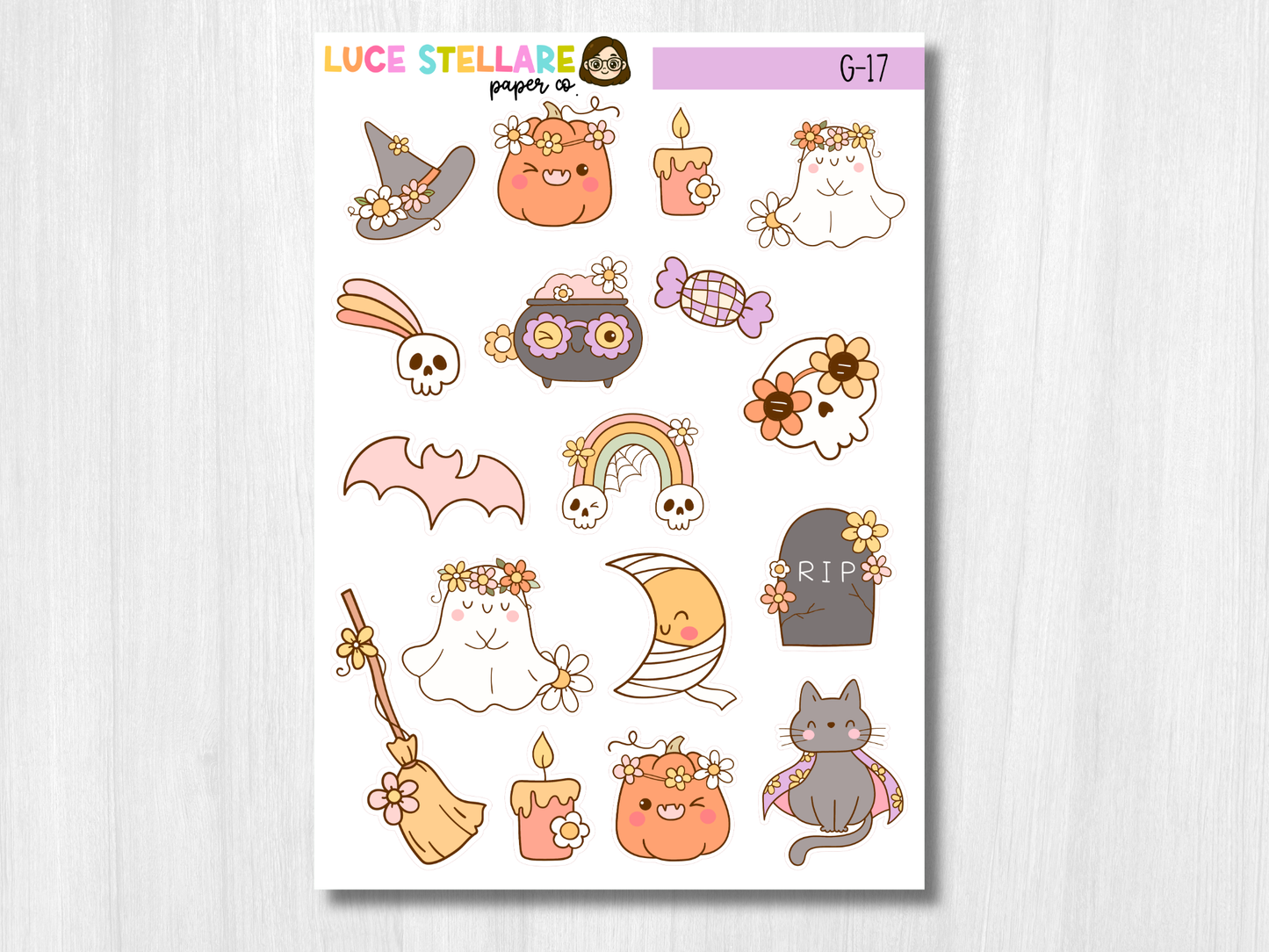 Halloween Deco Planner Stickers / G-17