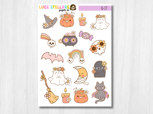 Halloween Deco Planner Stickers / G-17