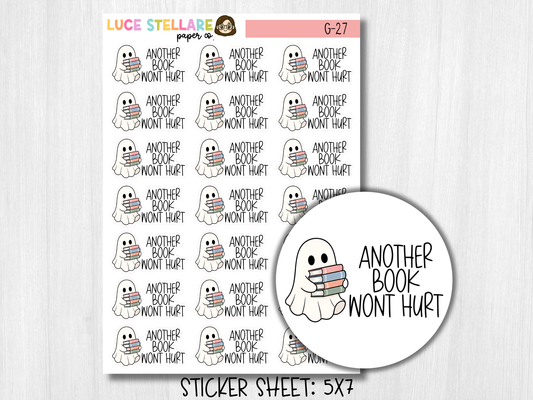 Another Book Won't Hurt Planner Stickers / G-27