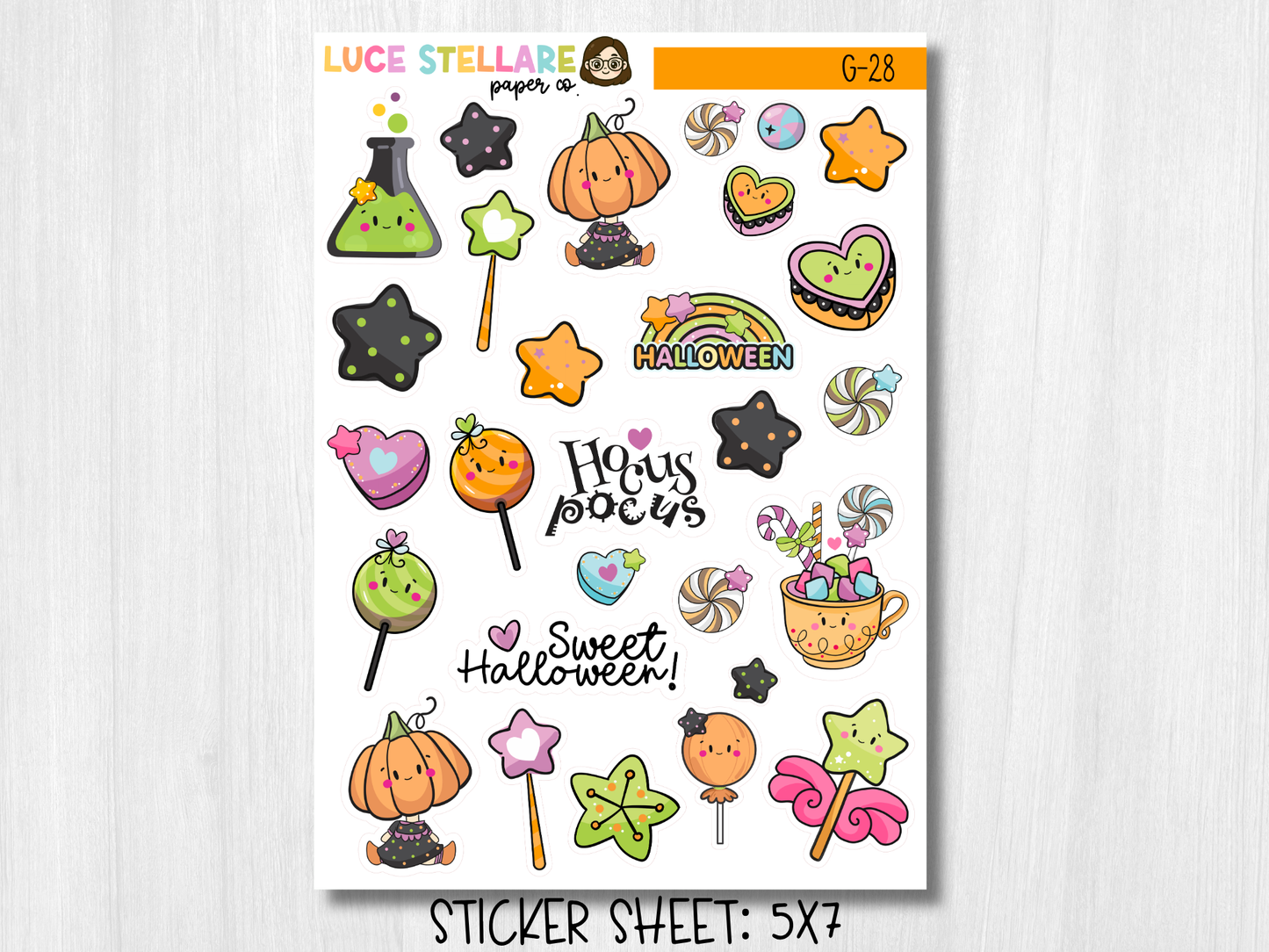 Halloween Deco Planner Stickers / G-28