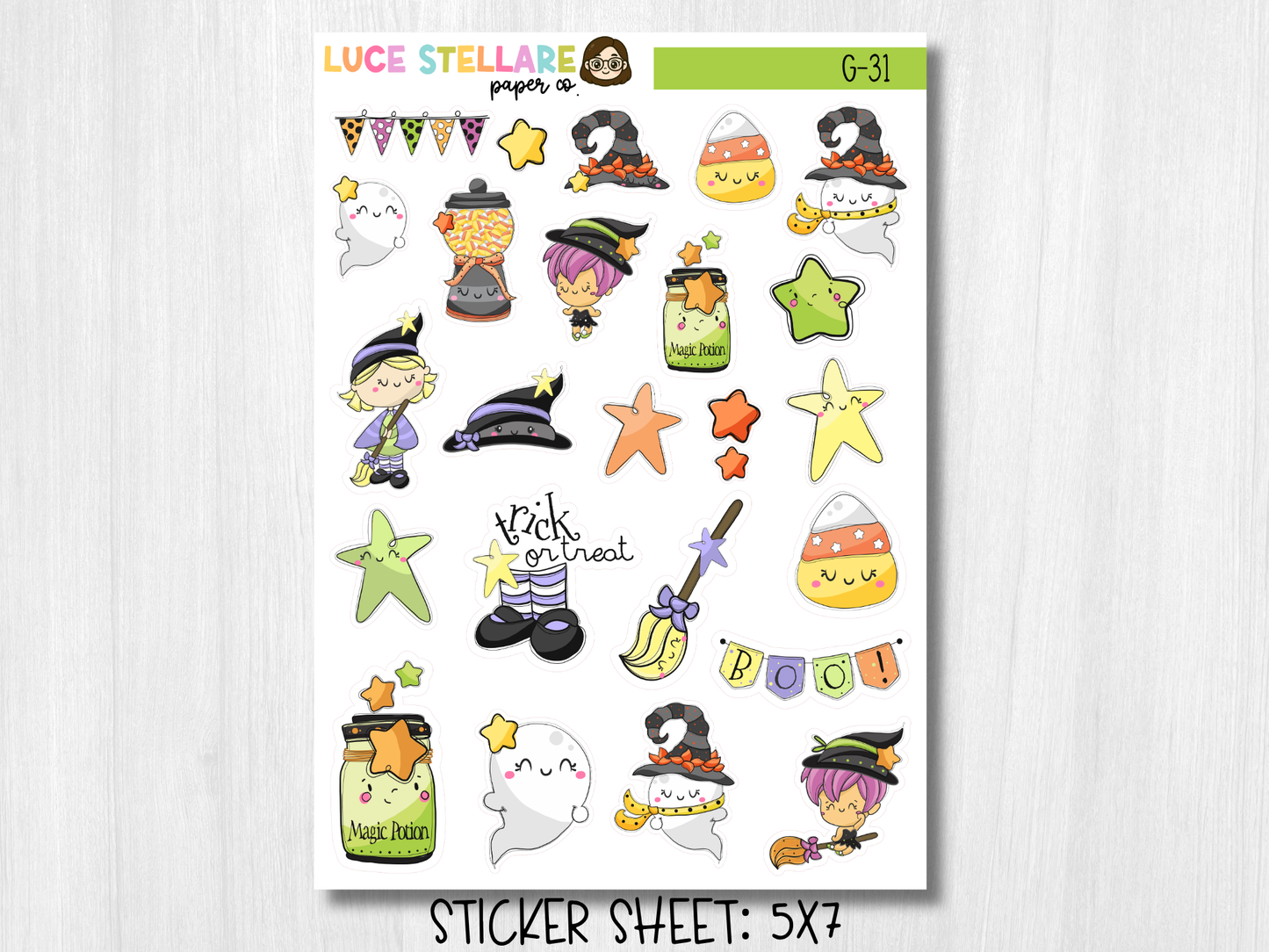 Halloween Deco Planner Stickers / G-31