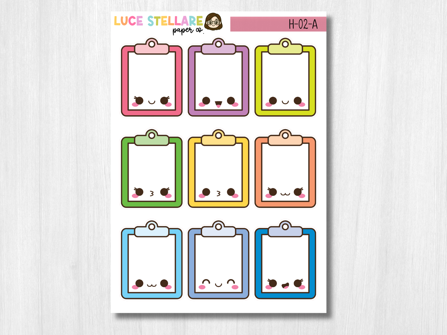 Clipboard Planner Stickers / H-02