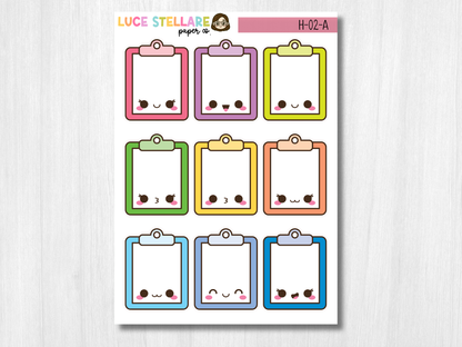 Clipboard Planner Stickers / H-02
