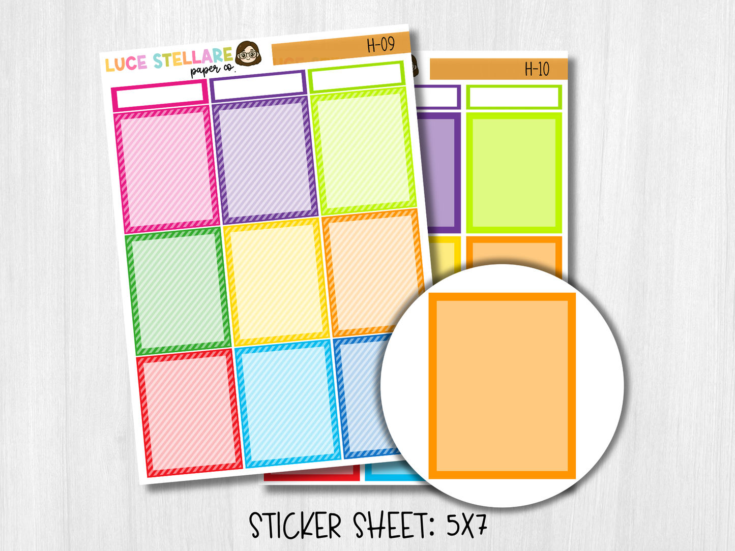 Deco Full Boxes Stickers / H-09