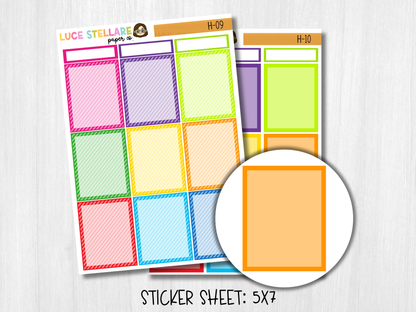 Deco Full Boxes Stickers / H-09