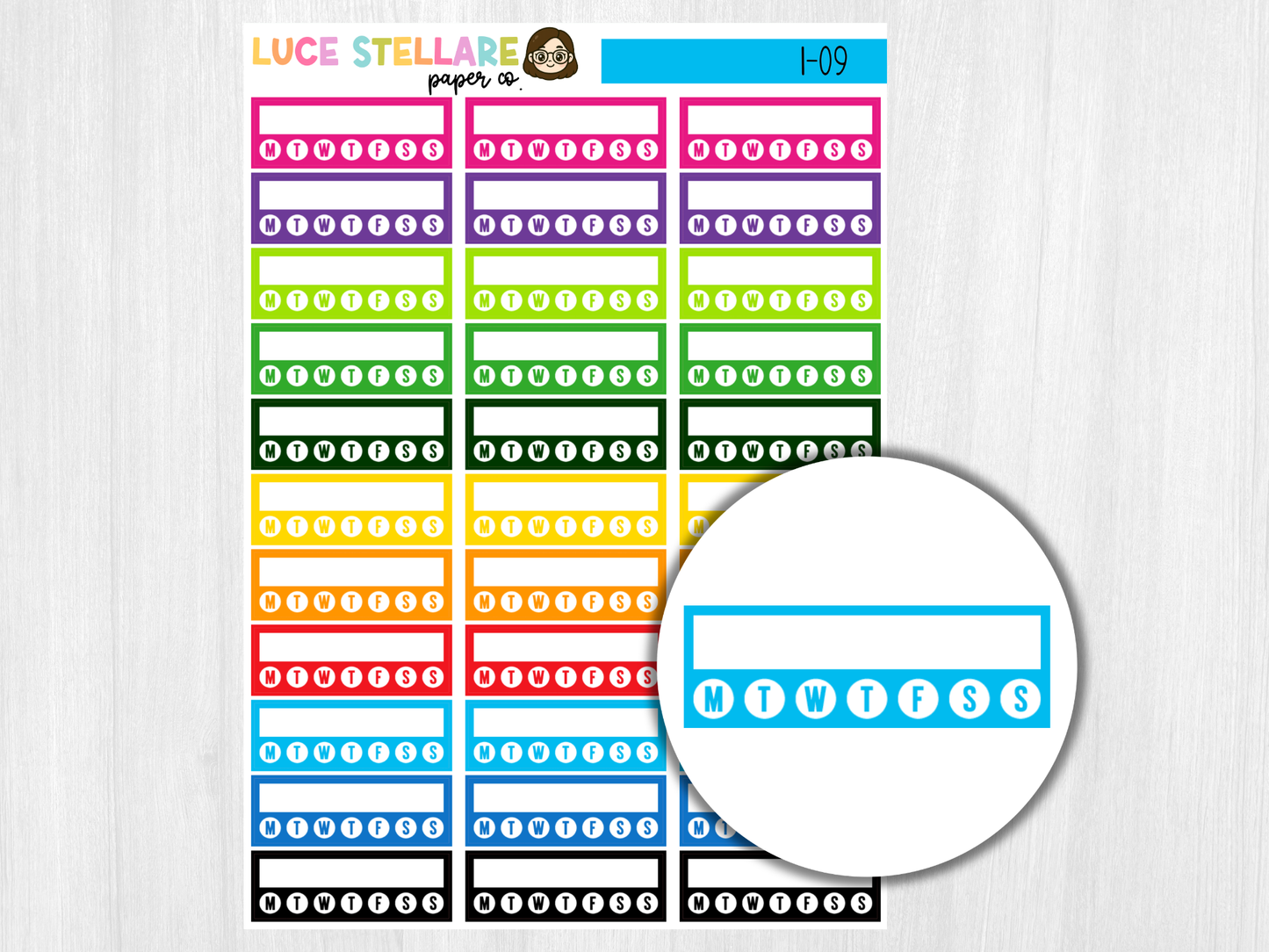 Habit Tracker Planner Stickers / I-06
