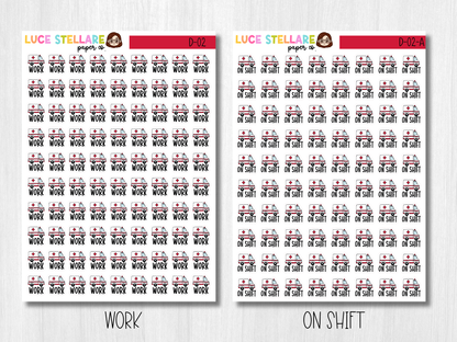 EMT Ambulance Work Stickers / D-02