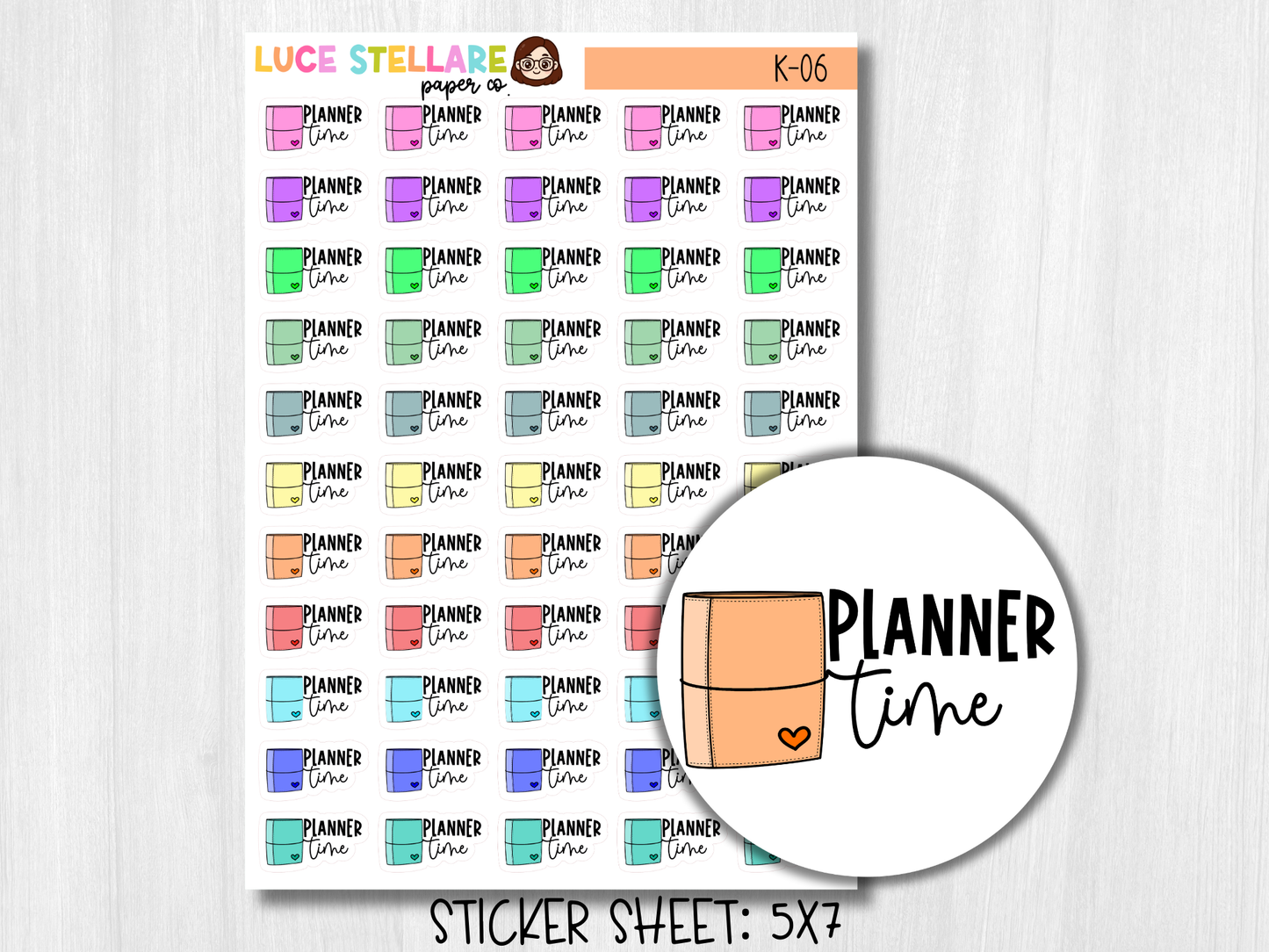 Planning Time Planner Stickers/ K-06