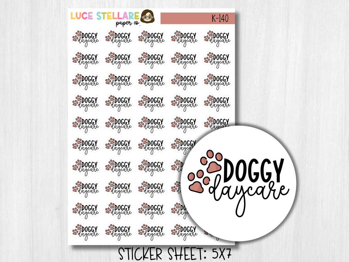 Doggy Daycare Planner Stickers / K-140