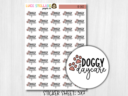Doggy Daycare Planner Stickers / K-140