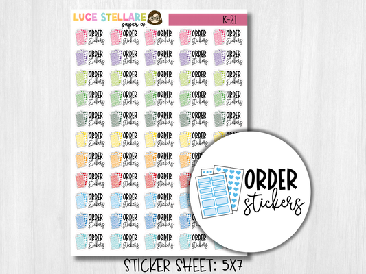 Order Stickers Planner Stickers / K-21