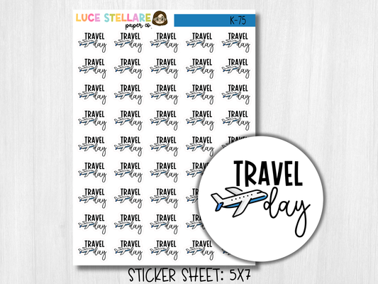 Travel Day Planner Stickers / K-75