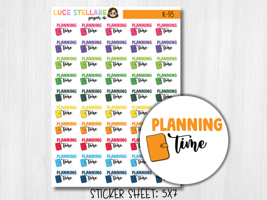 Planning Time Planner Stickers / K-95