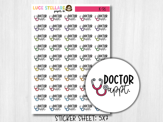 Doctor Appointment Planner Stickers / K-96