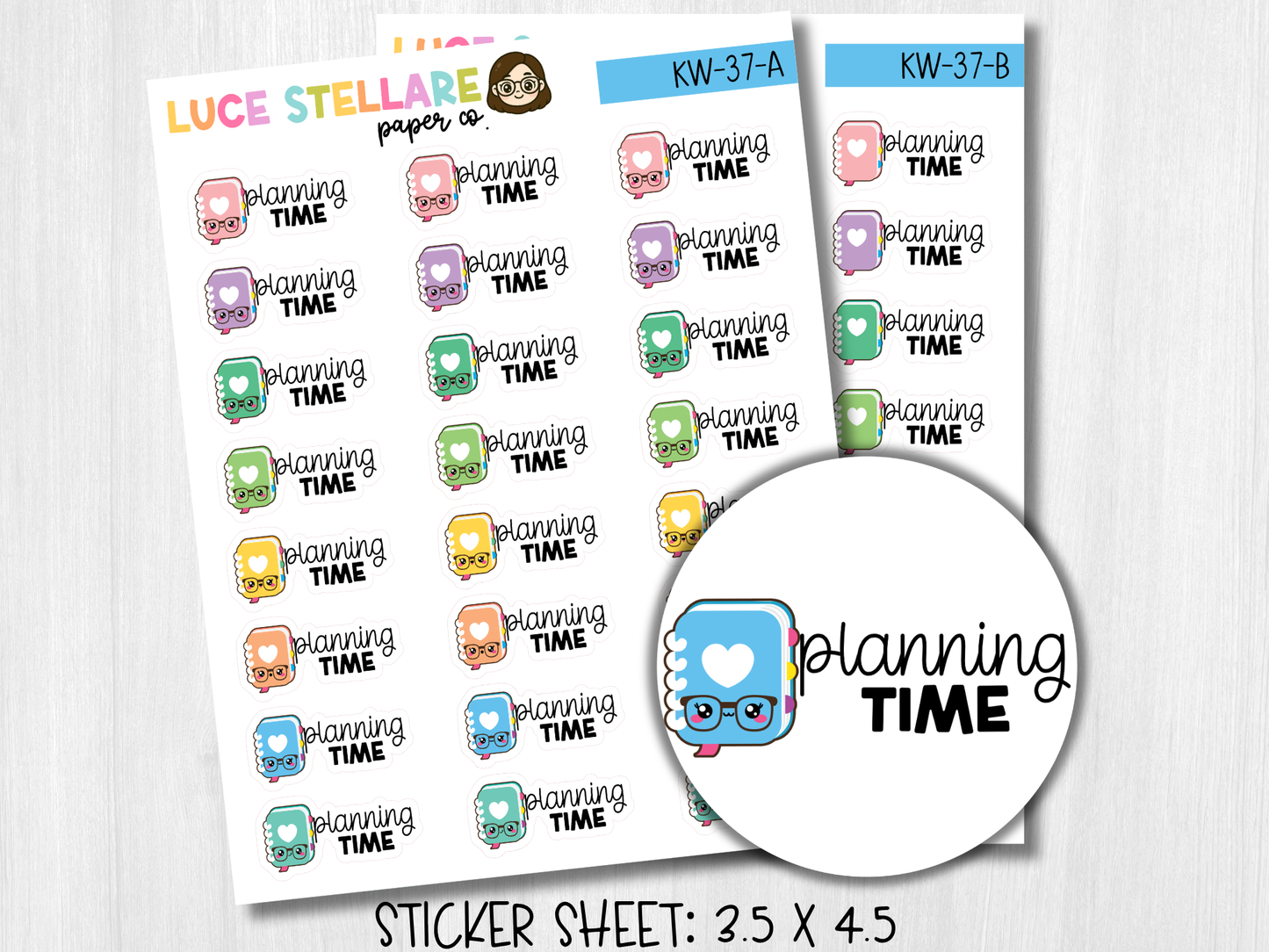 Planning Time Planner Stickers / KW-37