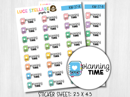 Planning Time Planner Stickers / KW-37