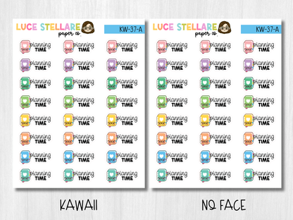 Planning Time Planner Stickers / KW-37