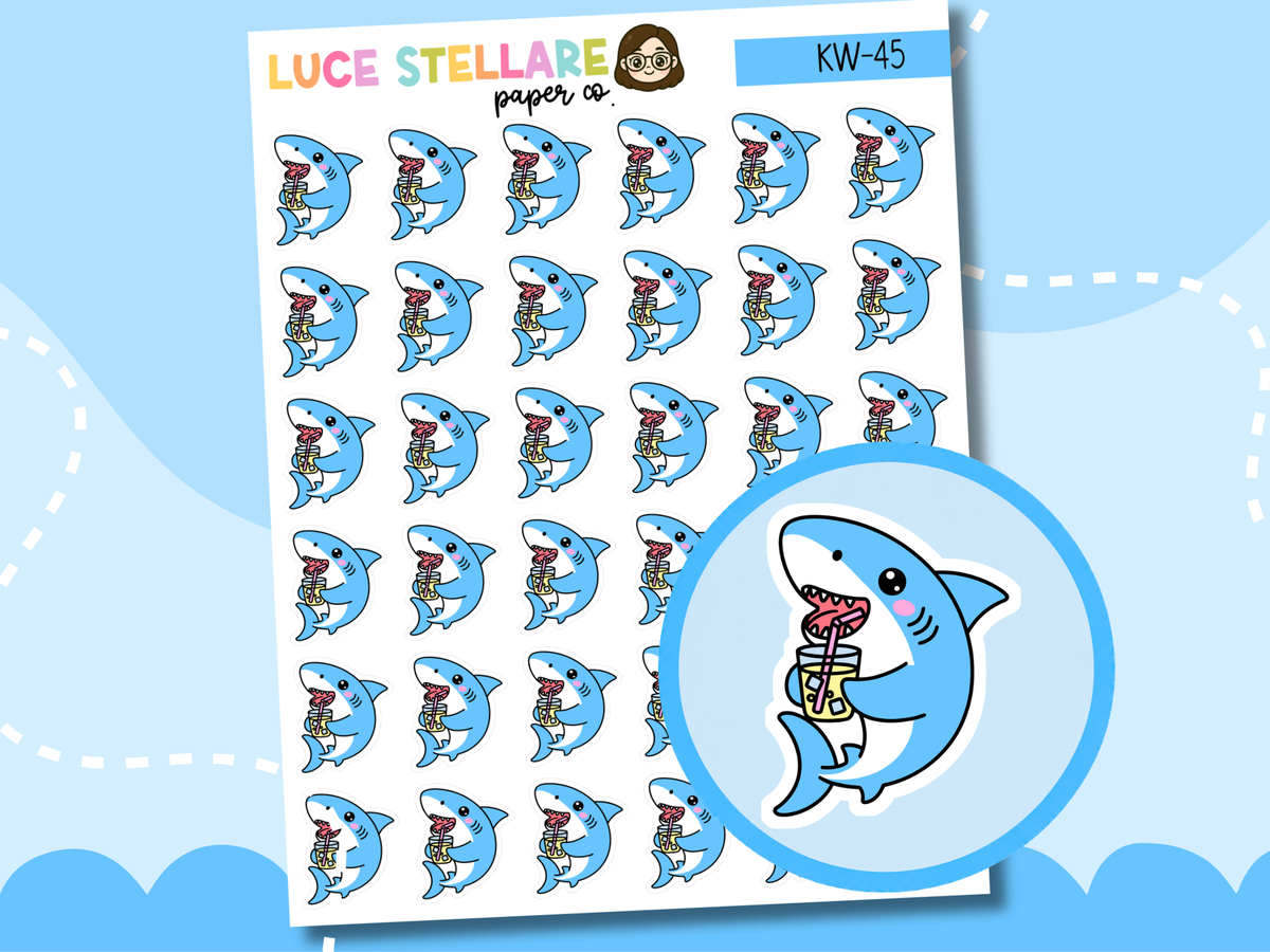 Shark Icon Planner Stickers / KW-45