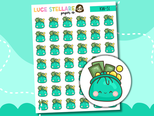 Payday Tracker Planner Stickers / KW-51