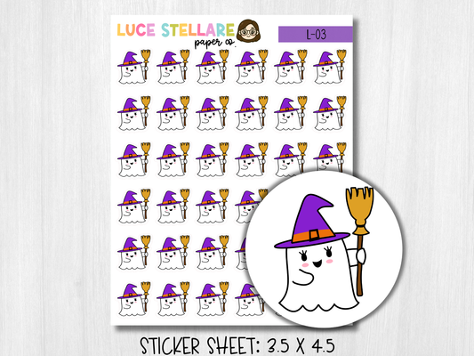 Ghost Cleaning Sticker Sheet / L-03