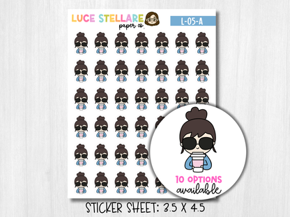 Coffee Girl Stickers / L-01