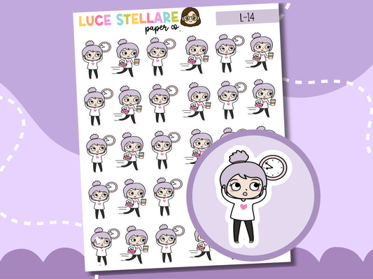Late Start Planner Stickers / L-14