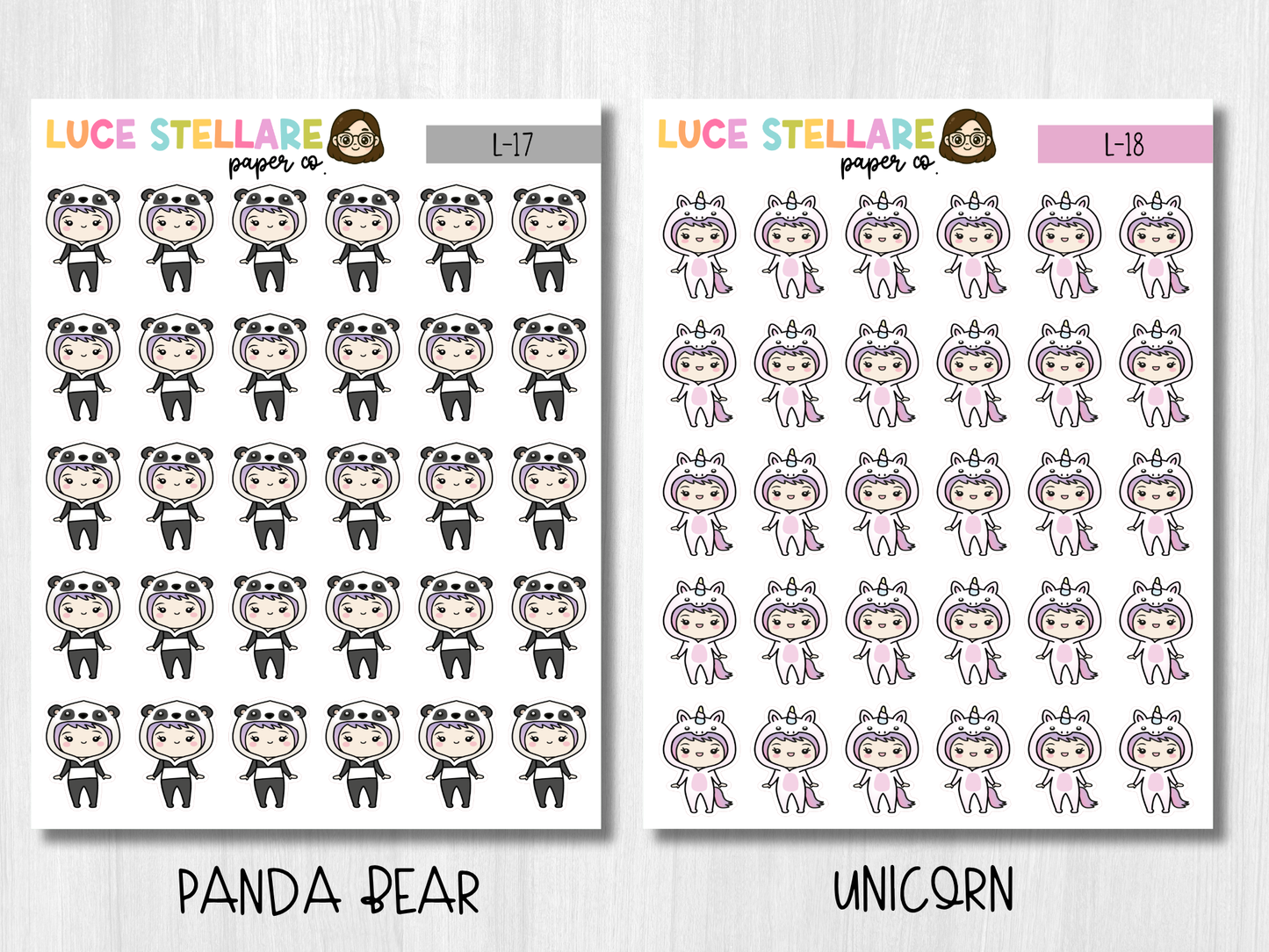 Onesie Planner Stickers / L-15