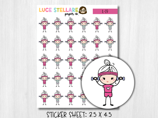 Workout Planner Stickers / L-19