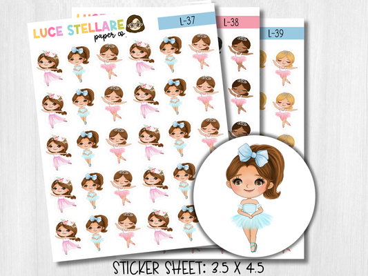 Ballerina Girl Planner Stickers / L-37