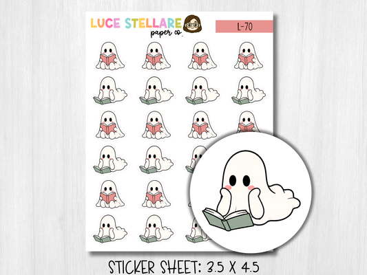 Ghost Reading Planner Stickers / L-70