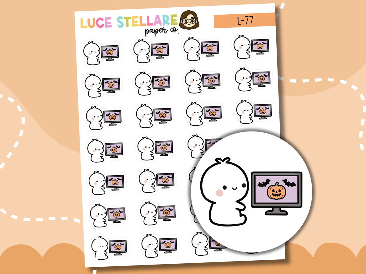 Halloween Movies Planner Stickers / L-77