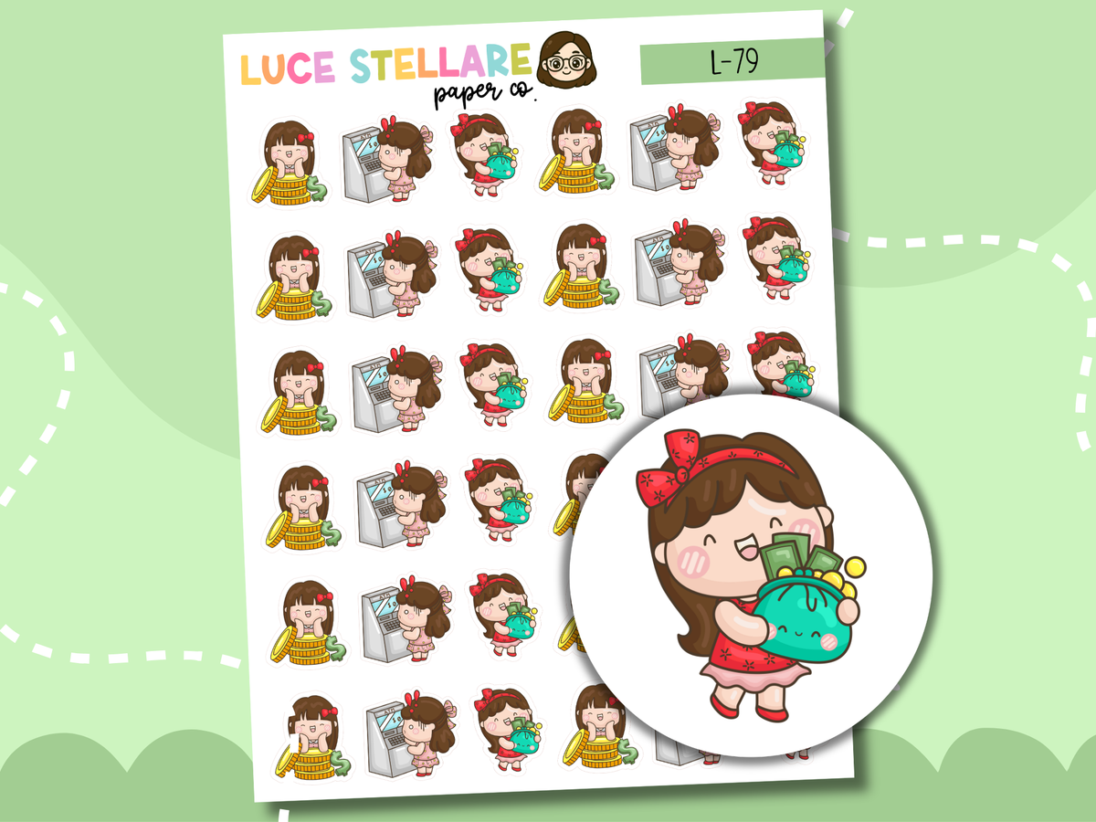 Payday Girl Planner Stickers / L-79