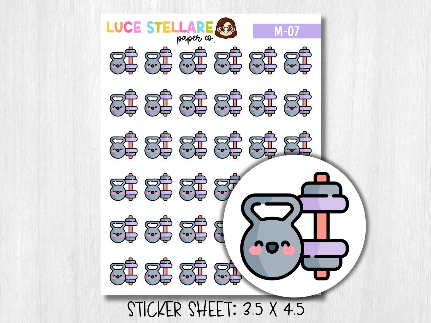 Workout Planner Stickers / M-07