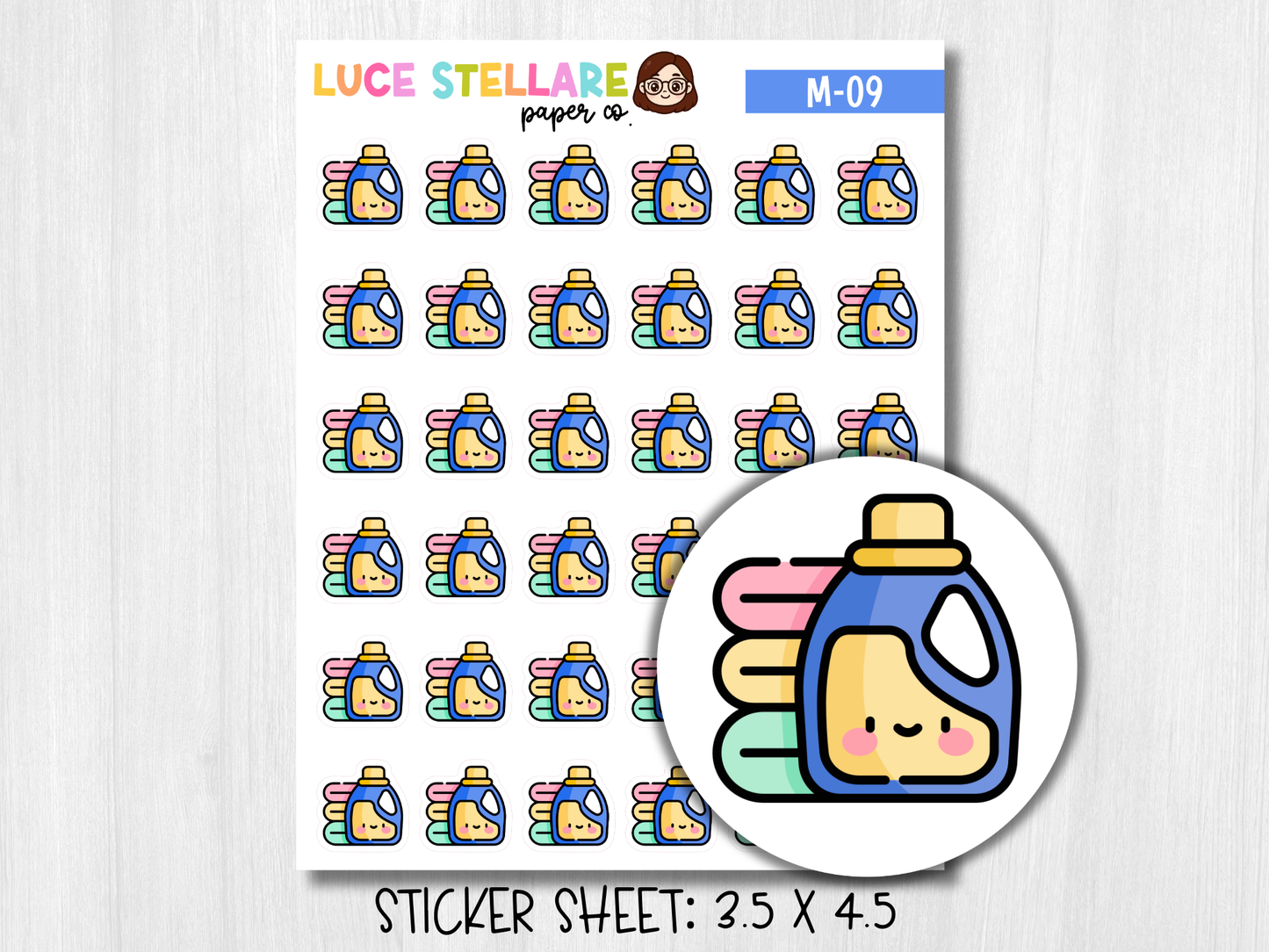 Laundry Planner Stickers / M-09