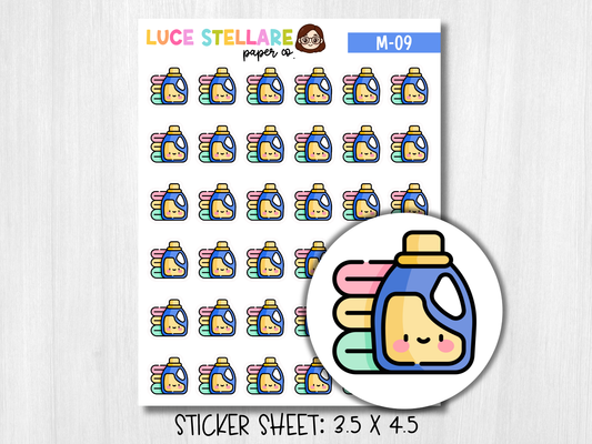 Laundry Planner Stickers / M-09