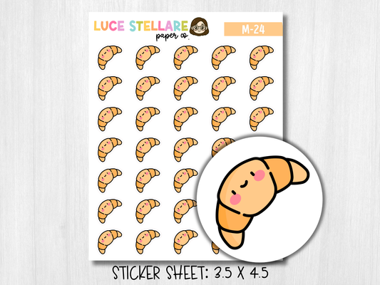 Croissant Sticker Sheet / M-24