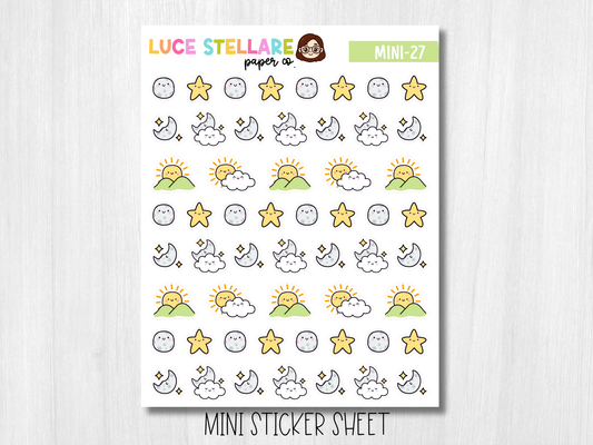 Weather Icon Sticker Sheet / M-27