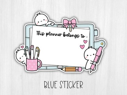 This Planner Belongs To Stickers / B-002